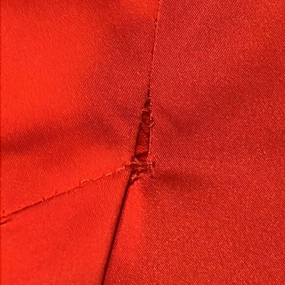 Issue red Stretch Satin Bodycon Halter Dress Black Lace Trim Valentines Day Sexy - Picture 7 of 7